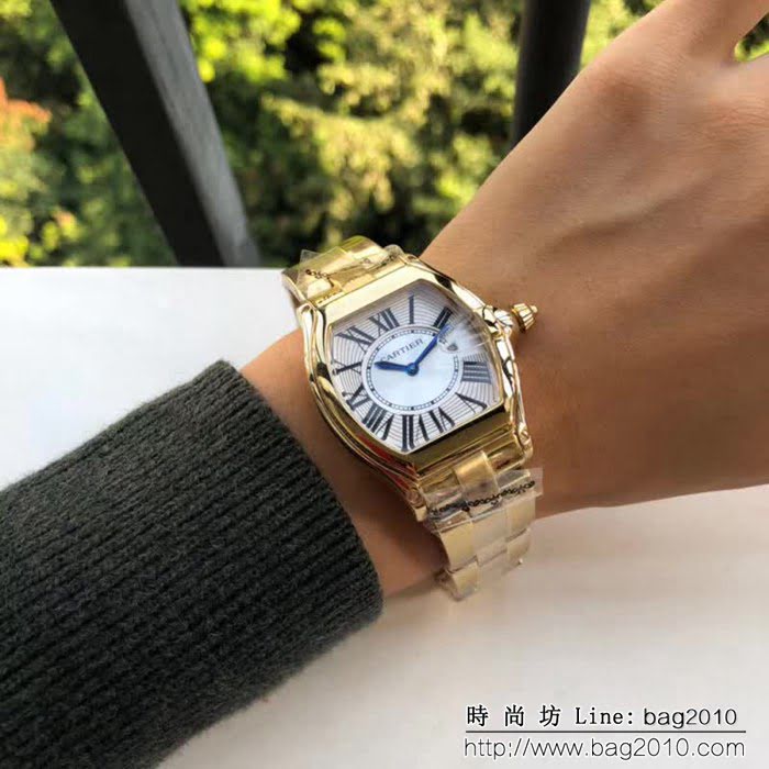 CARTIER卡地亞 車頭燈系列 時尚潮流女士腕表 WSS1441